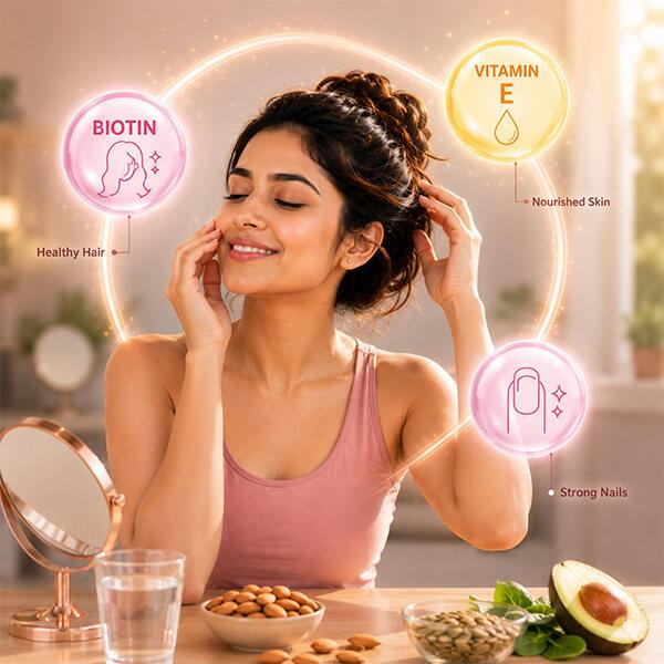 Healthy skin, hair and nails