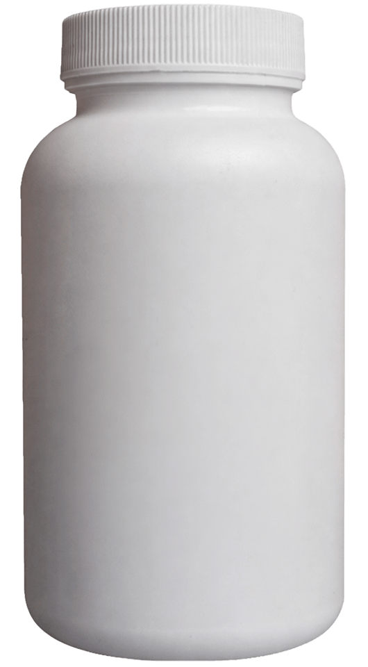 Plain generic multivitamin bottle